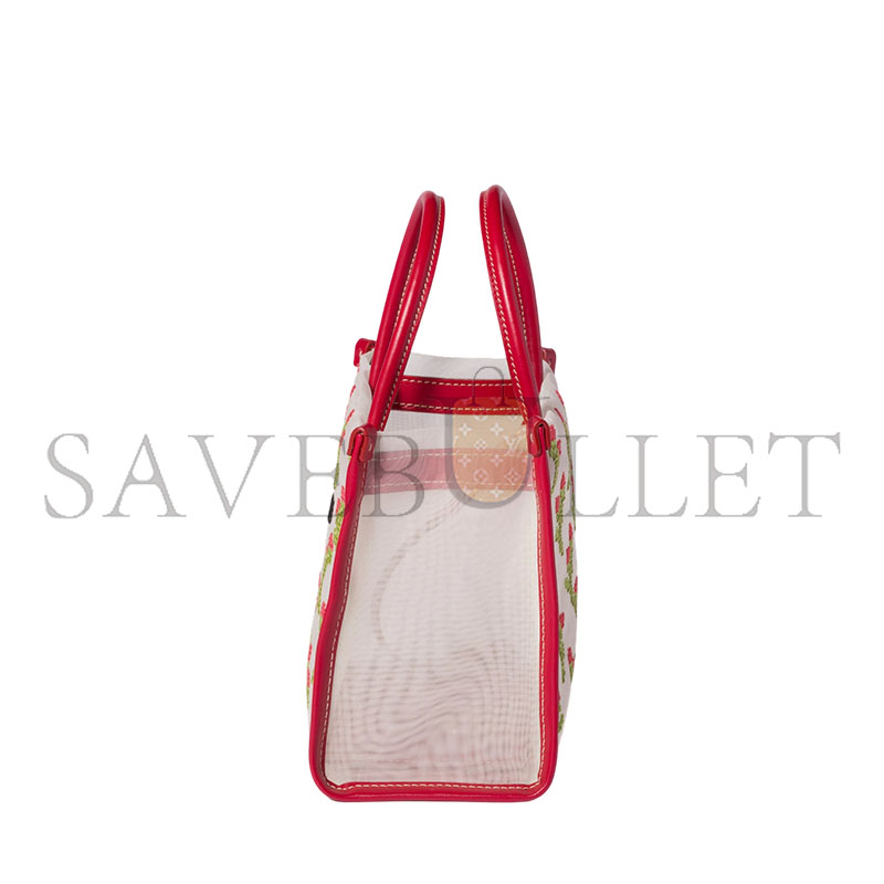 M1v M1v EMBROIDERED MESH TOP-HANDLE BAG 5BA310 (19.5*14*9cm)